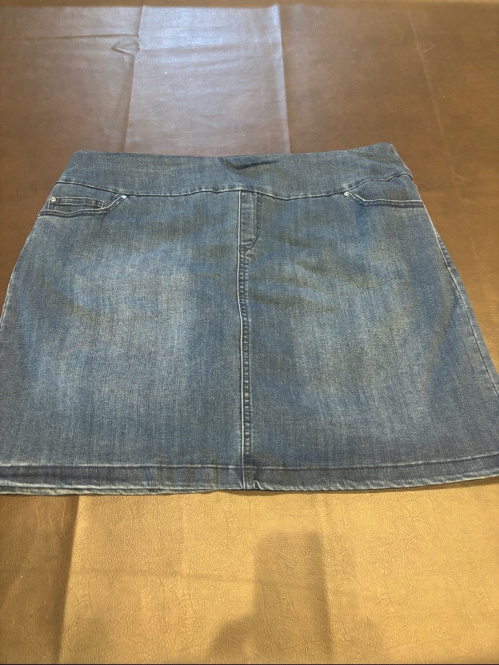 Denim Mini Skirt - Blue